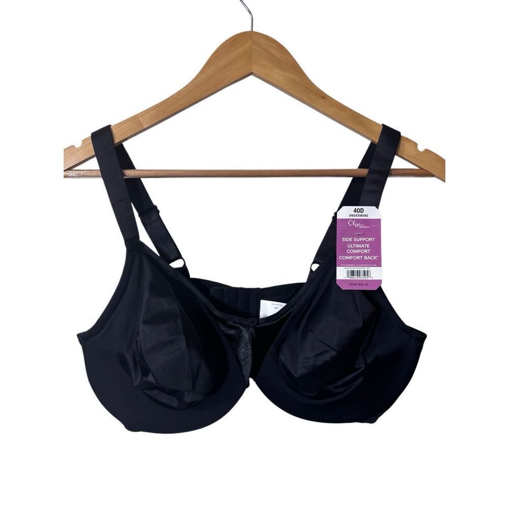 Olga Side Support Ultimate Comfort Bra black Size 40D NEW